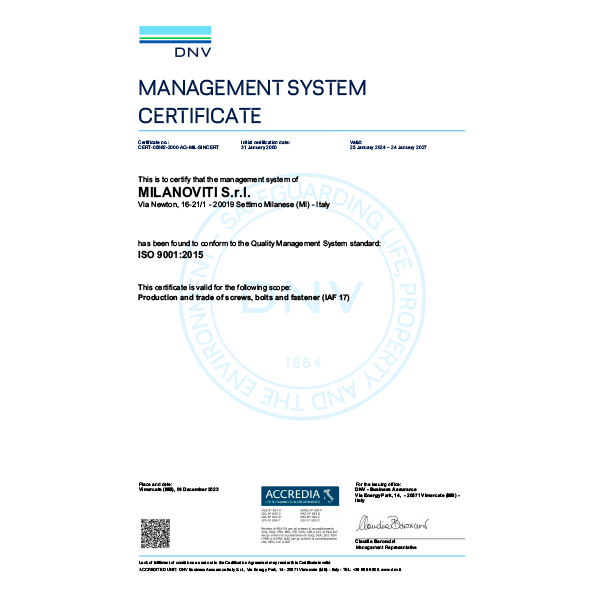 Certificate ISO 9001