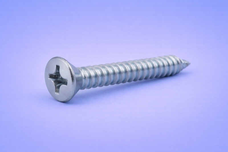 Self tapping screw countersunk phillips cross recess with point