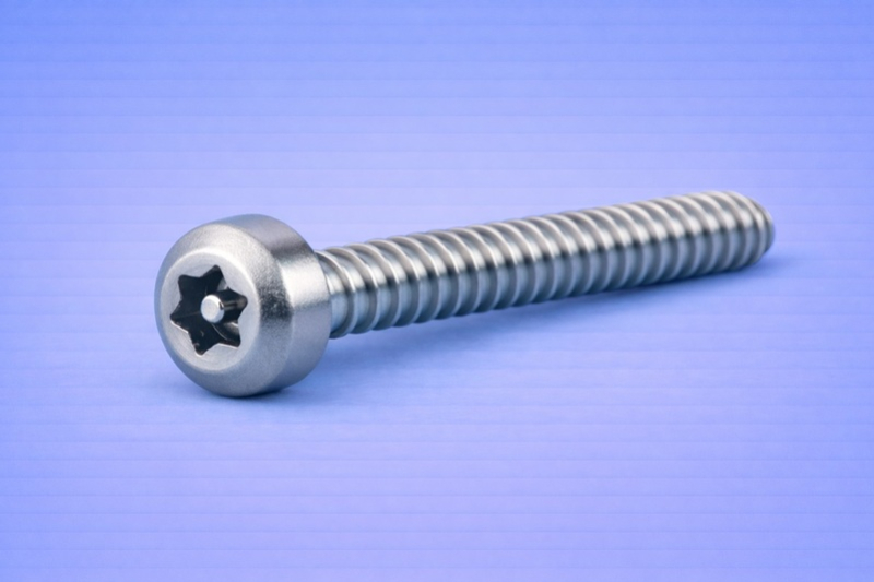 Self-tapping screws cylindrical head 6 lobes with dowel